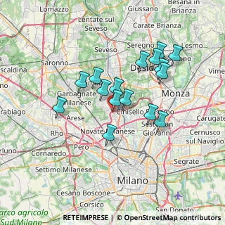 Mappa Via Nazario Sauro, 20037 Paderno Dugnano MI, Italia (6.08125)