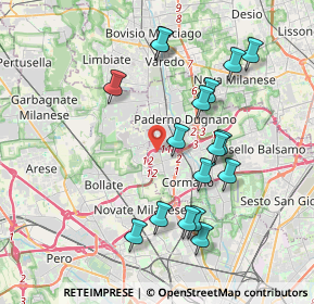 Mappa Via Nazario Sauro, 20037 Paderno Dugnano MI, Italia (3.86412)