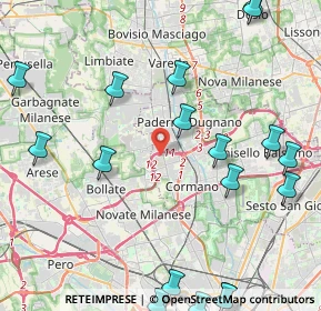 Mappa Via Nazario Sauro, 20037 Paderno Dugnano MI, Italia (6.036)