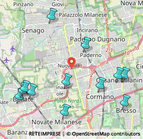 Mappa Via Nazario Sauro, 20037 Paderno Dugnano MI, Italia (2.58083)