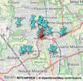 Mappa Via Nazario Sauro, 20037 Paderno Dugnano MI, Italia (1.37)