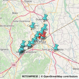 Mappa Stradella dell'Ospedale, 36100 Vicenza VI, Italia (5.93353)