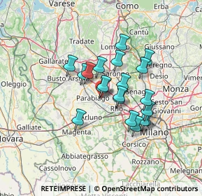 Mappa Via Don Carlo Gnocchi, 20014 Nerviano MI, Italia (10.1995)