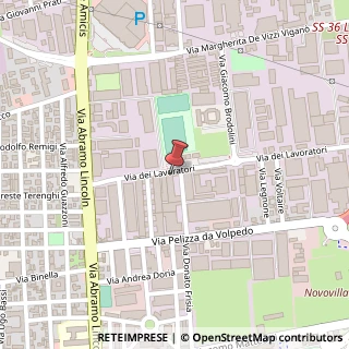Mappa Via dei Lavoratori, 50, 20092 Cinisello Balsamo, Milano (Lombardia)