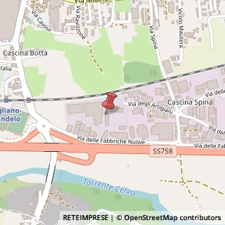 Mappa Via delle Fabbriche Nuove, 17, 13856 Vigliano Biellese, Biella (Piemonte)
