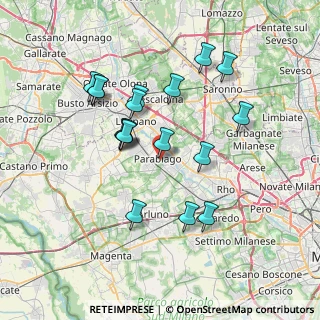 Mappa Piazza della Vittoria, 20015 Parabiago MI, Italia (6.75889)
