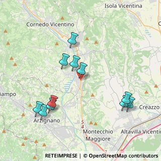 Mappa Via Stazione, 36070 Trissino VI, Italia (4.18455)