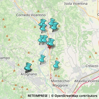Mappa Via Stazione, 36070 Trissino VI, Italia (3.38875)