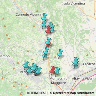 Mappa Via Stazione, 36070 Trissino VI, Italia (4.1955)