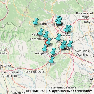 Mappa Via Stazione, 36070 Trissino VI, Italia (12.783)