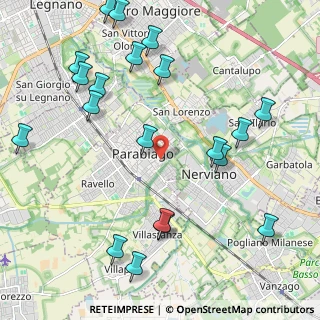 Mappa Via Damiano Chiesa, 20015 Parabiago MI, Italia (2.5885)