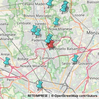 Mappa Via Monte Sabotino, 20095 Cusano Milanino MI, Italia (4.69154)