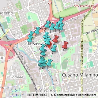 Mappa Via Monte Sabotino, 20095 Cusano Milanino MI, Italia (0.334)