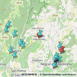 Mappa Via Poste, 37020 Marano di Valpolicella VR, Italia (2.8805)