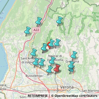 Mappa Via Poste, 37020 Marano di Valpolicella VR, Italia (7.02059)