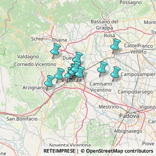 Mappa Str. della Parolina, 36100 Vicenza VI, Italia (8.54167)