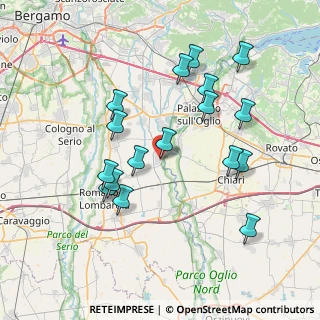 Mappa Via Gaetano Donizetti, 24050 Cividate Al Piano BG, Italia (7.41882)