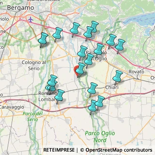 Mappa Via Gaetano Donizetti, 24050 Cividate Al Piano BG, Italia (7.431)