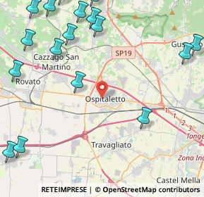 Mappa Vicolo Conventino, 25035 Ospitaletto BS, Italia (6.25176)