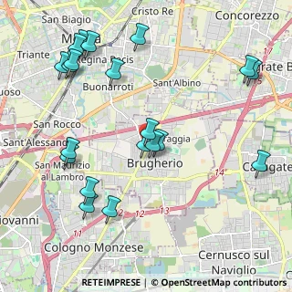 Mappa Via Monza, 20047 Brugherio MB, Italia (2.402)