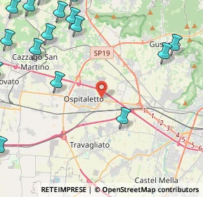 Mappa Via A. Grandi, 25035 Ospitaletto BS, Italia (6.83412)