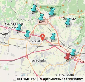 Mappa Via A. Grandi, 25035 Ospitaletto BS, Italia (4.48091)