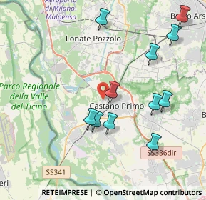 Mappa Via Modigliani, 20022 Castano Primo MI, Italia (4.17182)