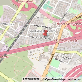 Mappa Via Severino Mercadante,  26, 20052 Monza, Monza e Brianza (Lombardia)