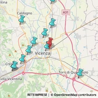 Mappa Via Giovanni Battista Quadri, 36100 Vicenza VI, Italia (4.65333)