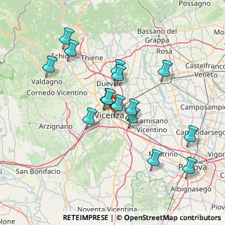Mappa Via Giovanni Battista Quadri, 36100 Vicenza VI, Italia (13.89067)