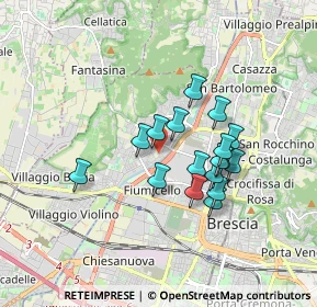 Mappa Via degli Stampatori, 25127 Brescia BS, Italia (1.38647)