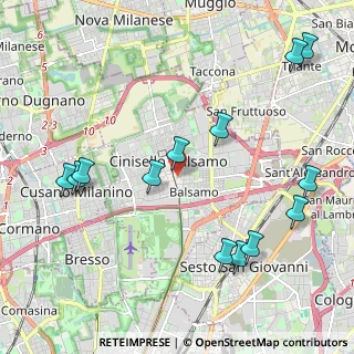 Mappa Via Giosuè Carducci, 20092 Cinisello Balsamo MI, Italia (2.45615)