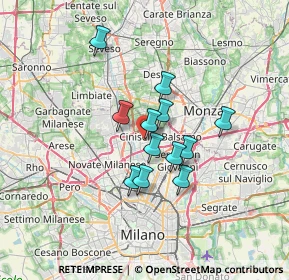 Mappa Via Previdenza, 20095 Cusano Milanino MI, Italia (4.90417)