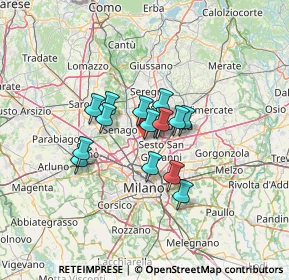 Mappa Via Previdenza, 20095 Cusano Milanino MI, Italia (8.57733)