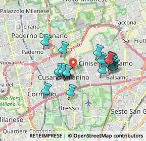 Mappa Via Previdenza, 20095 Cusano Milanino MI, Italia (1.4585)