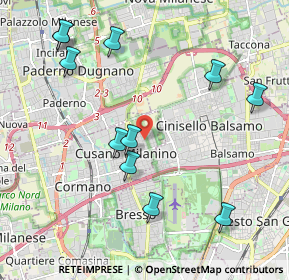 Mappa Via Previdenza, 20095 Cusano Milanino MI, Italia (2.29091)