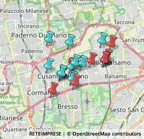 Mappa Via Previdenza, 20095 Cusano Milanino MI, Italia (1.24316)