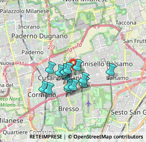 Mappa Via Previdenza, 20095 Cusano Milanino MI, Italia (1.19067)