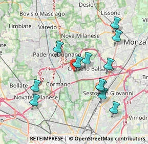Mappa Via Previdenza, 20095 Cusano Milanino MI, Italia (3.8475)