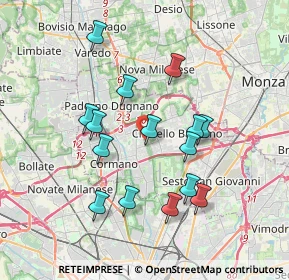 Mappa Via Previdenza, 20095 Cusano Milanino MI, Italia (3.412)