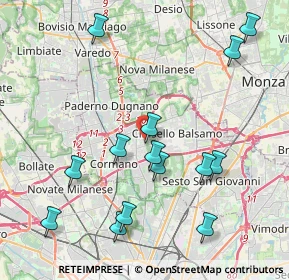 Mappa Via Previdenza, 20095 Cusano Milanino MI, Italia (4.50643)