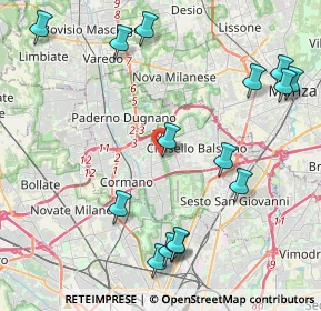 Mappa Via Previdenza, 20095 Cusano Milanino MI, Italia (5.064)