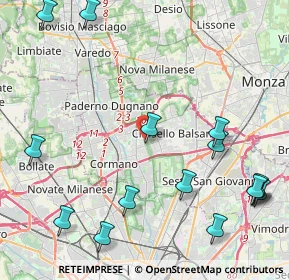 Mappa Via Previdenza, 20095 Cusano Milanino MI, Italia (5.61533)