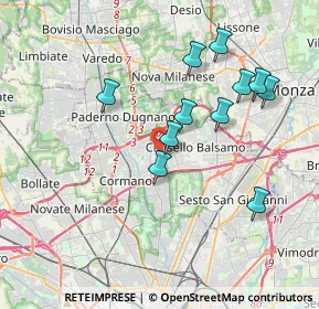 Mappa Via Previdenza, 20095 Cusano Milanino MI, Italia (3.57545)