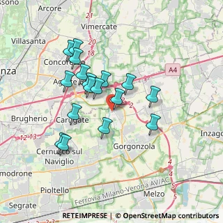 Mappa Via Antonio Gramsci, 20060 Pessano Con Bornago MI, Italia (3.15)