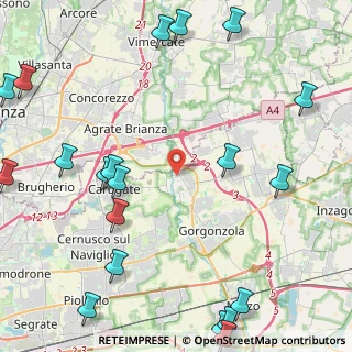 Mappa Via Antonio Gramsci, 20060 Pessano Con Bornago MI, Italia (6.4095)