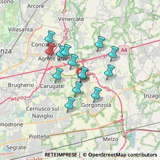 Mappa Via Antonio Gramsci, 20060 Pessano Con Bornago MI, Italia (2.75429)