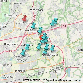 Mappa Via Antonio Gramsci, 20060 Pessano Con Bornago MI, Italia (2.77214)