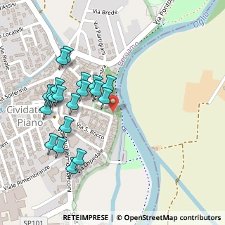 Mappa Via Ospedale, 24050 Cividate Al Piano BG, Italia (0.251)