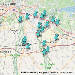 Mappa Via Ospedale, 24050 Cividate Al Piano BG, Italia (7.4315)